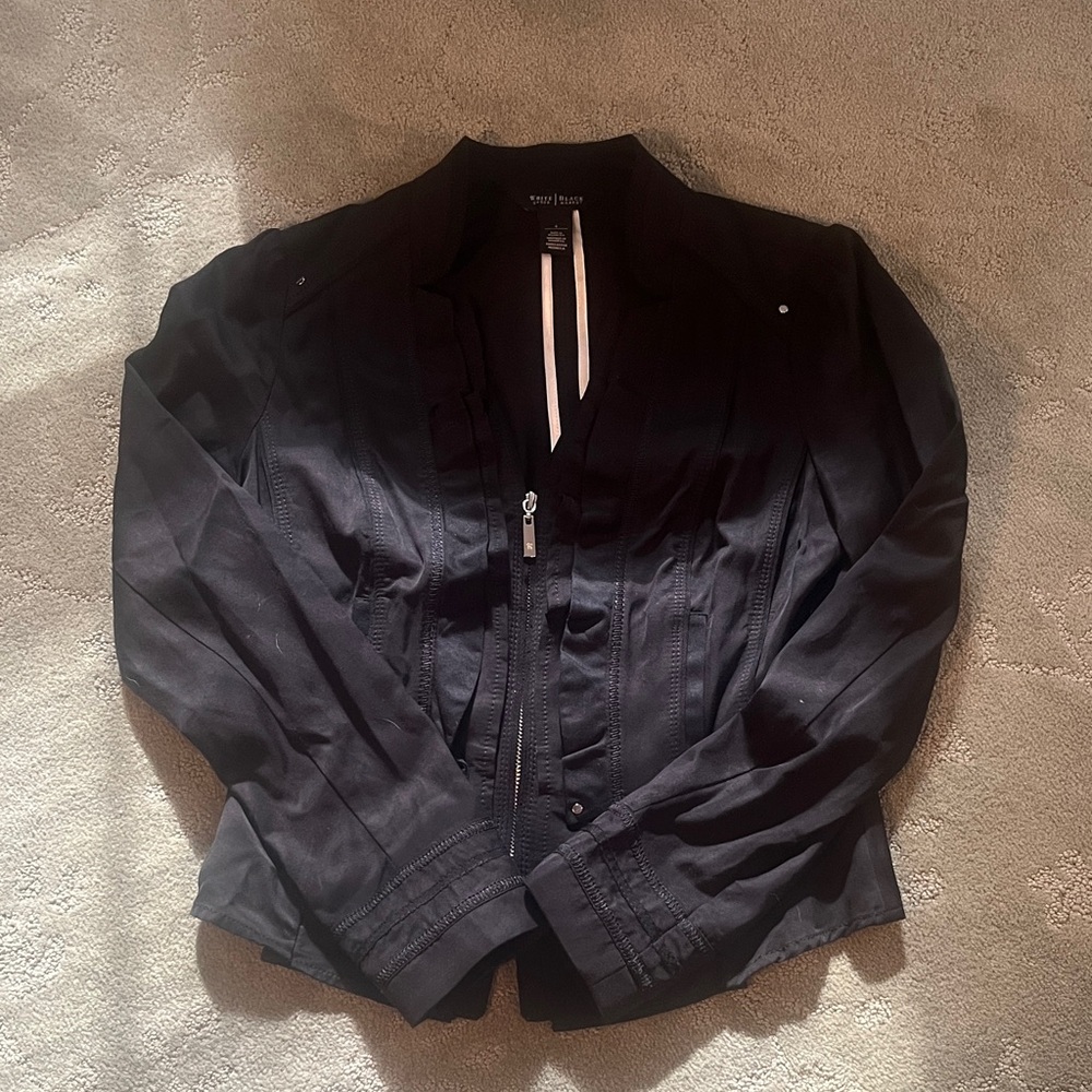 White House Black Market Black Lightweight Jacket